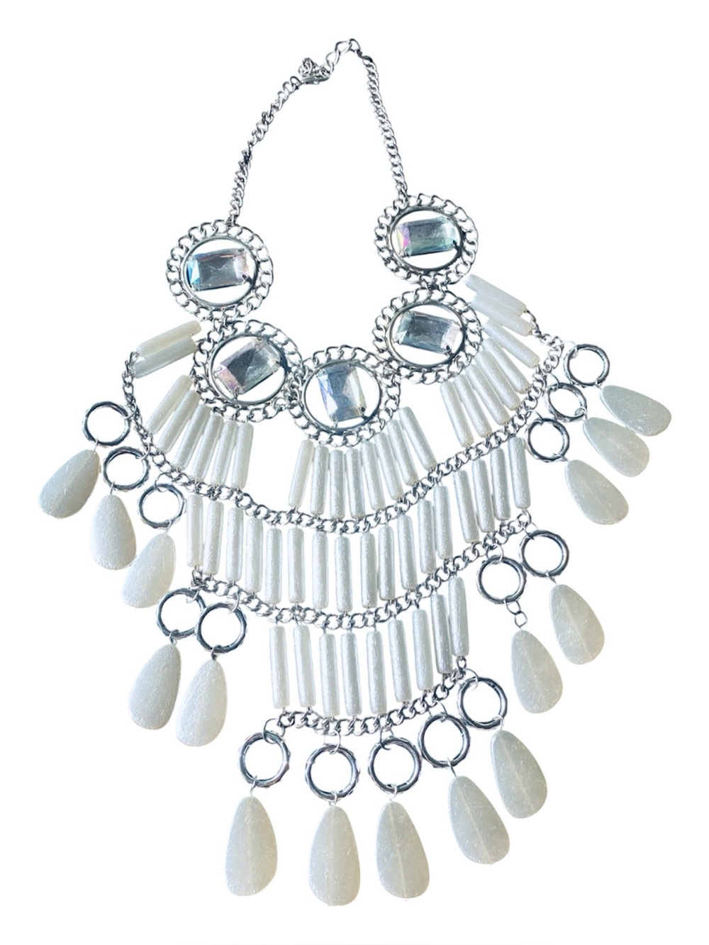 GODDESS PEARL RHINESTONE NECKLACE